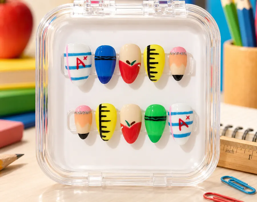 Classroom Chic press-on nail set